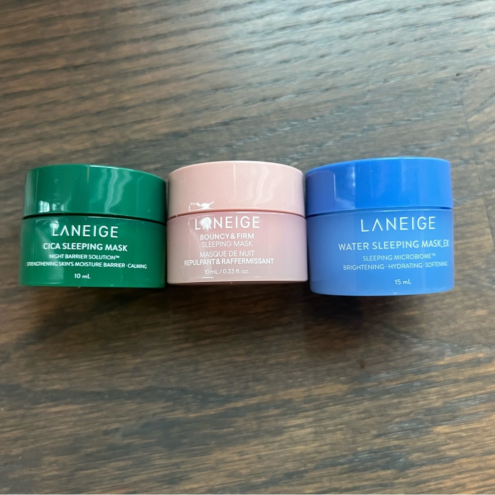 LANEIGE Cica, Bouncy & Firm, Water Sleeping Mask Trio - Picture 2 of 5